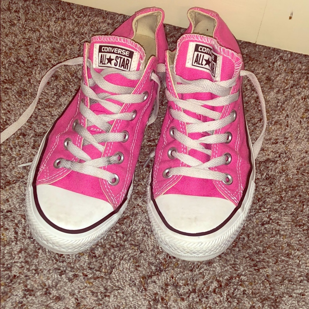 Like new neon pink Converse All Stars!